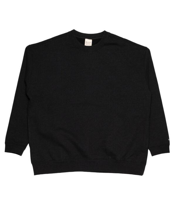 SNOW PEAK Recycled Cotton Sweat Crewneck | SW-22SU401-BK